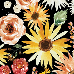 Parade Floral in Midnight