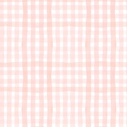 Painted Gingham in Light Coral