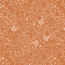 Holly Sketch in Russet