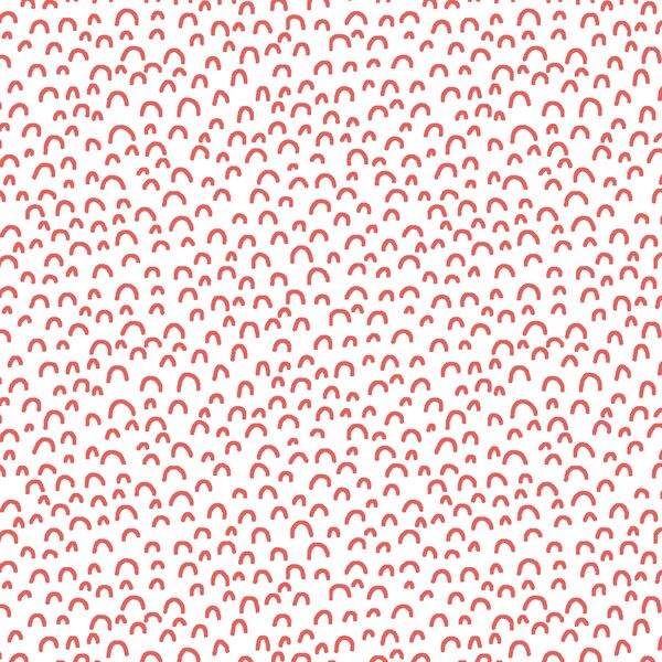 Doodle in Salmon on White