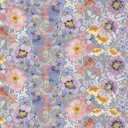 Endless Garden in Fountain Blue