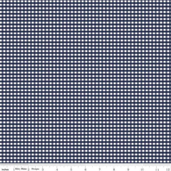 1/8" Gingham in Navy