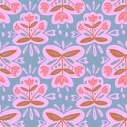 Scandi Rose in Copen Blue