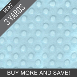 Minky Dimple Dot in Powder Blue - 3 Yard Quick Cut