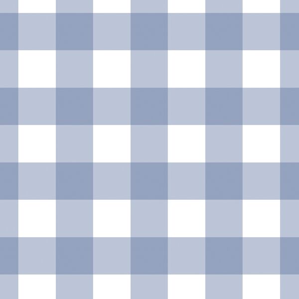 Large Gingham in Blueberry