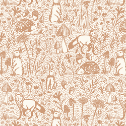 Large Woods of Whimsy in Light Mahogany on Cream