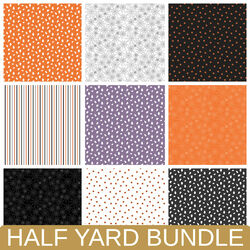 Seasonal Basics Half Yard Bundle in Halloween