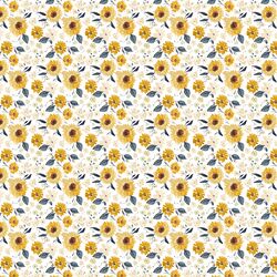 Tiny Sunflower Girl in Cream