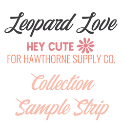 Leopard Love Sample Strip