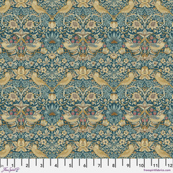 Mini Strawberry Thief in Teal
