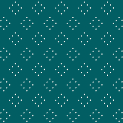 Winter Diamond Dots in Teal