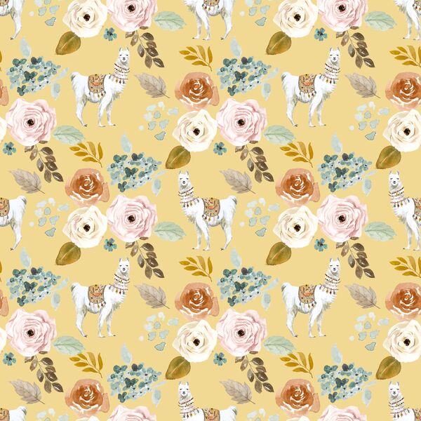Garden Llama in Yellow