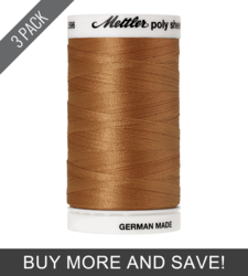 Toffee (2596-0842) - Poly Sheen - 875 Yards (3 Pack)