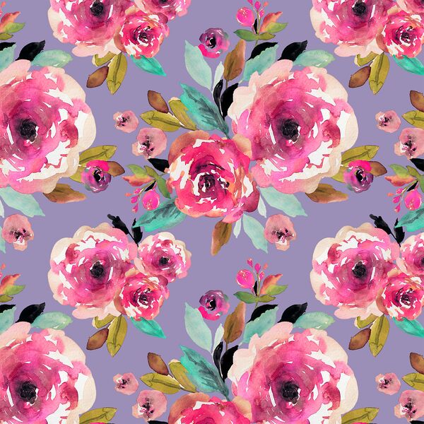 Roselynn Floral in Magenta on Iris
