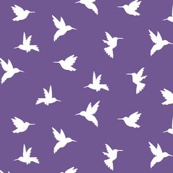 Hummingbird Silhouette in Ultra Violet