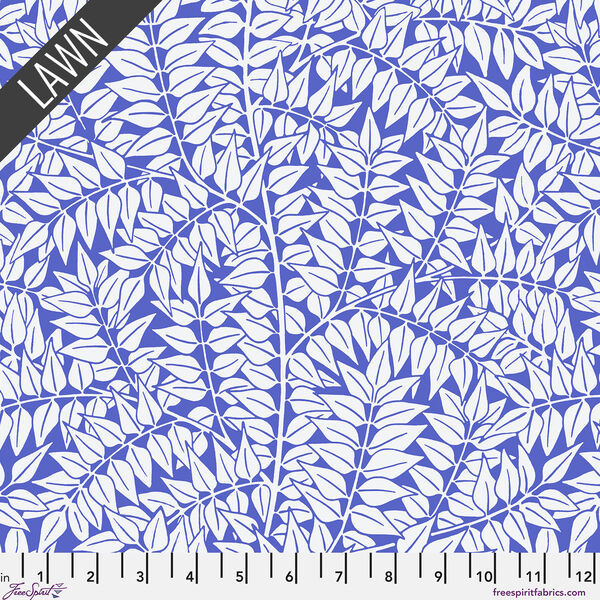 Branches Cotton Lawn in Blue