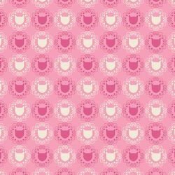 Tiled Cats in Tulip Pink