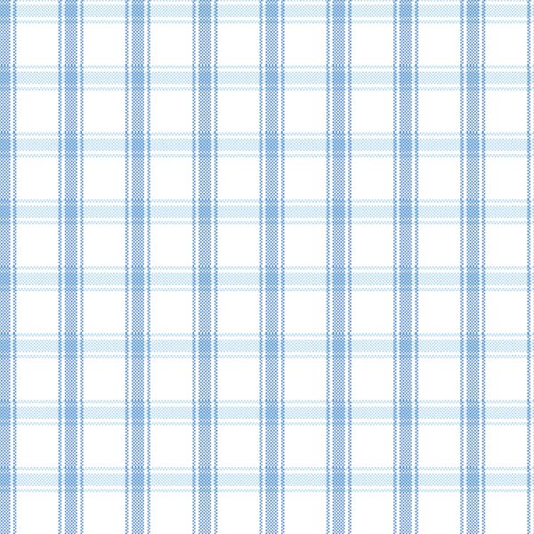 Ticking Check in Sky Blue