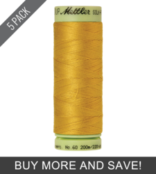 Nugget Gold (9240-0117) - Silk Finish Cotton 60wt - 220 Yards (5 Pack)