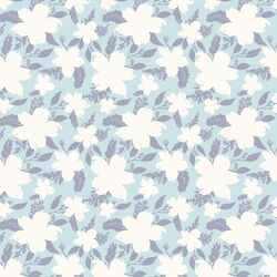 Solstice Floral in Ice Blue
