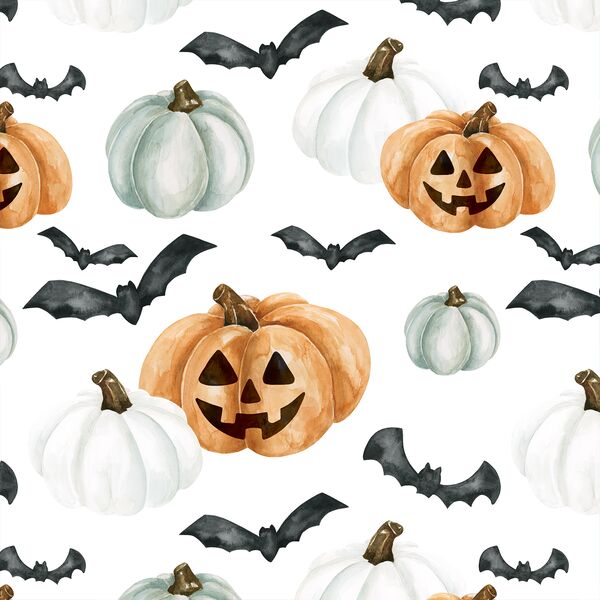 Jack-O-Lanterns in Orange and White