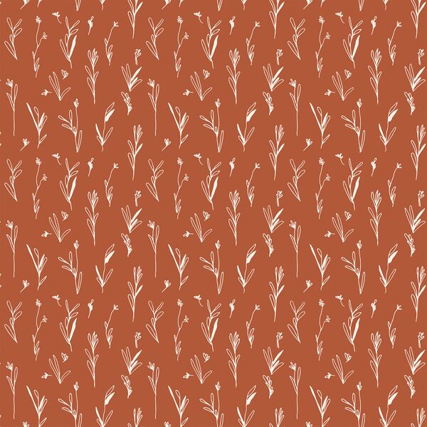 Woodland Garden in Burnt Sienna