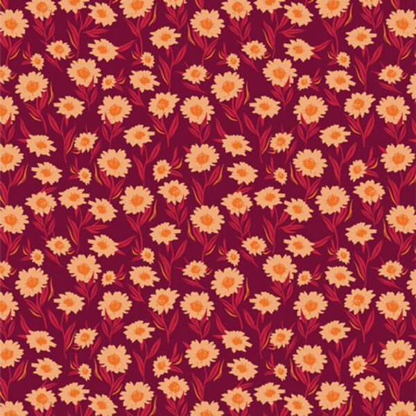 Bountiful Daisies in Cherry