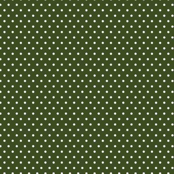 Winter Polka Dots in Evergreen