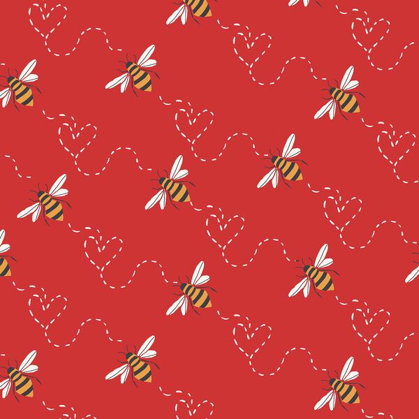 Honey Bee in Red Hot