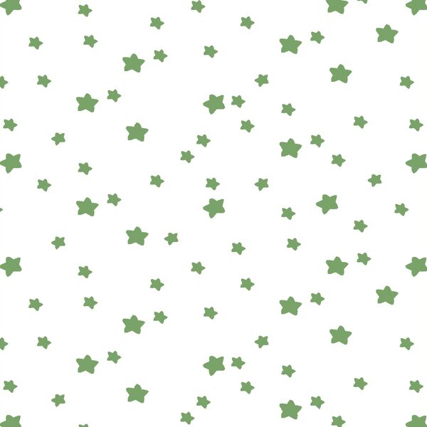 Star Light in Pistachio on White