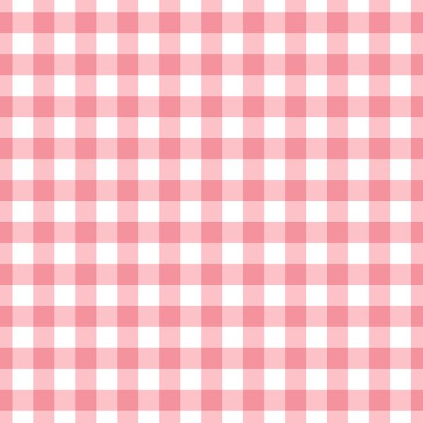 Large Summer Gingham in Wild Rose