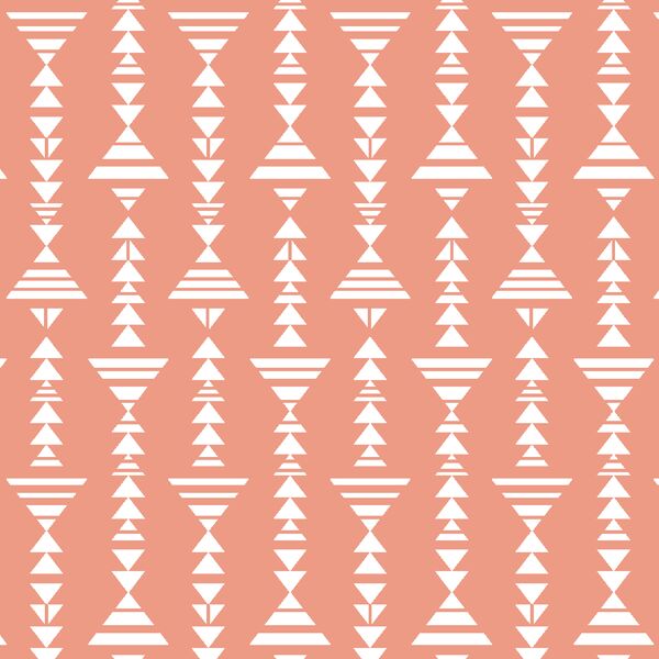 Little Tribal Stripe in Grapefruit