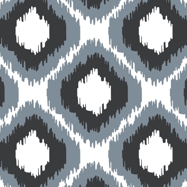 Wild Ikat in White
