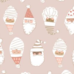 Large Happy Santas in Cookie Dough
