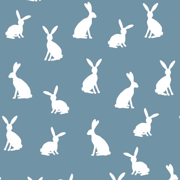 Cottontail Silhouette in Marine