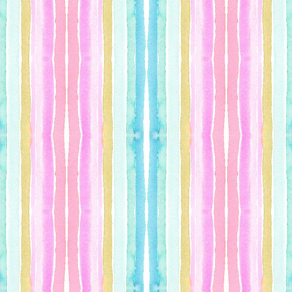 Large Painted Rainbow Stripe in Spring