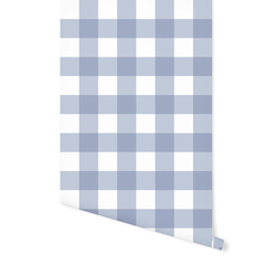 Gingham in Blueberry