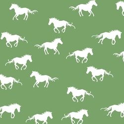 Horse Silhouette in Pistachio