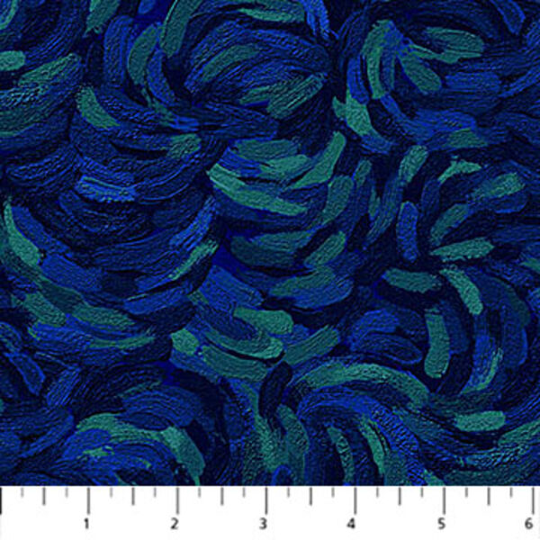 Brushstroke in Dark Blue