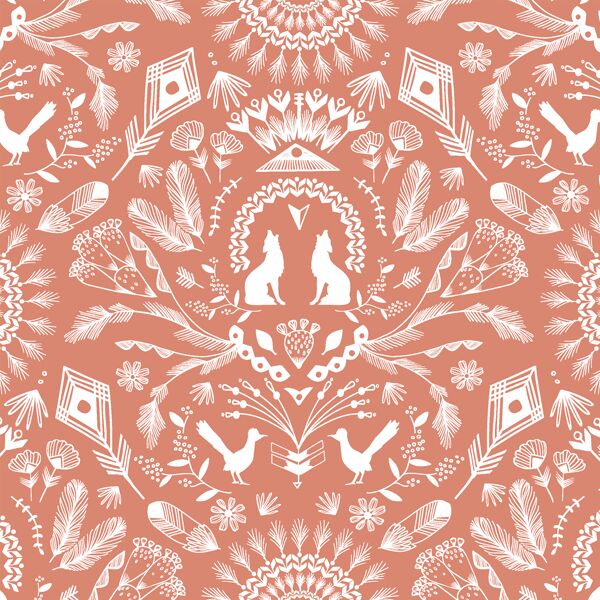 Desert Damask in Desert Rose