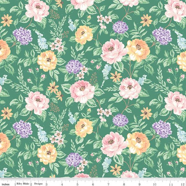 Floral in Green