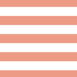 Horizontal Play Stripe in Grapefruit