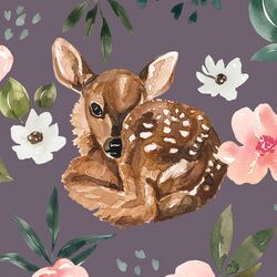 Large Deer in Plum