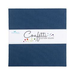 Confetti Cotton 10" Square Pack in Oxford Blue