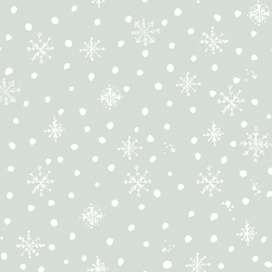 Soft Snowflakes in Sage