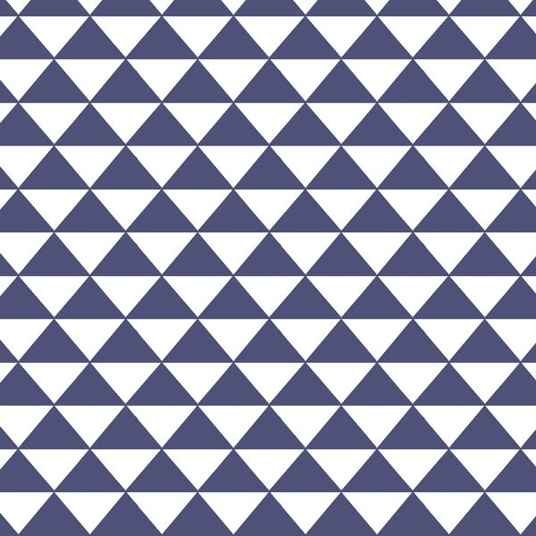 Triangle Mosaic in Indigo