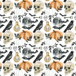 Small Halloween Icons in White