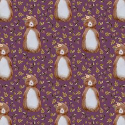 Small Autumn Bear in Plum