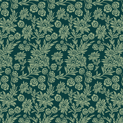 Little Handpicked Daisies in Emerald