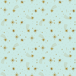 Stars in Soft Aqua